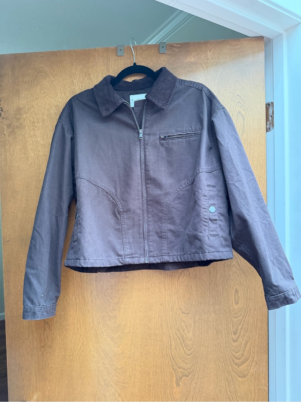 Brown Zip-Front Jacket
